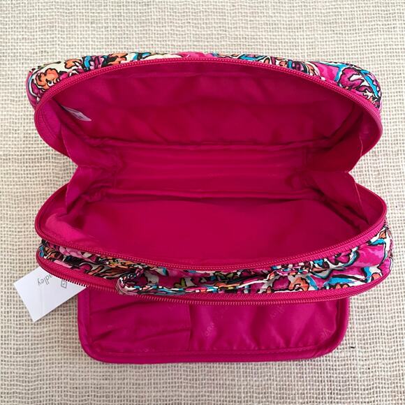 Vera Bradley, New with Tags, Blush and Brush Makeup Case Bag in Sunburst Floral - Picture 4 of 9